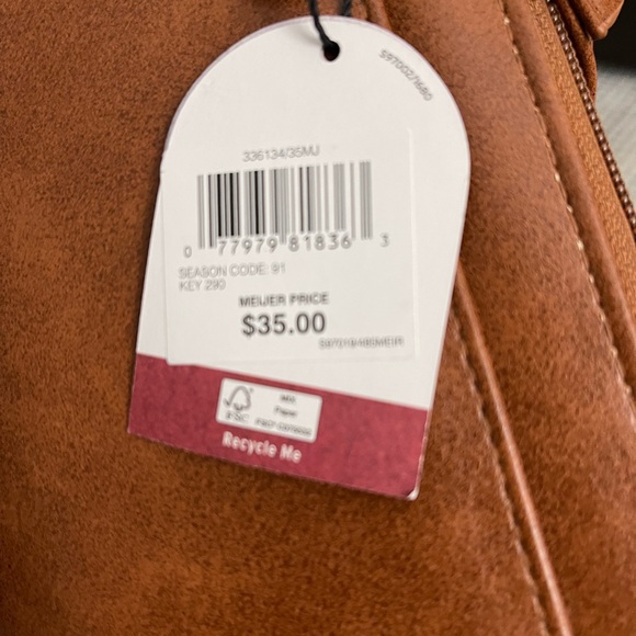 Mundi Small Big Fat Crossbody Photo flip Checkbook Cover Card Pockets 7x4x2 - Picture 12 of 13